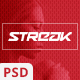 Streak Single Page Responsive PSD Template