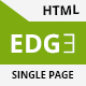 Edge Single Page Responsive HTML Template