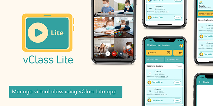 vClass Lite - Virtual Online Live Classroom Android App