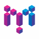 Mediacum M Letter Colorful Logo