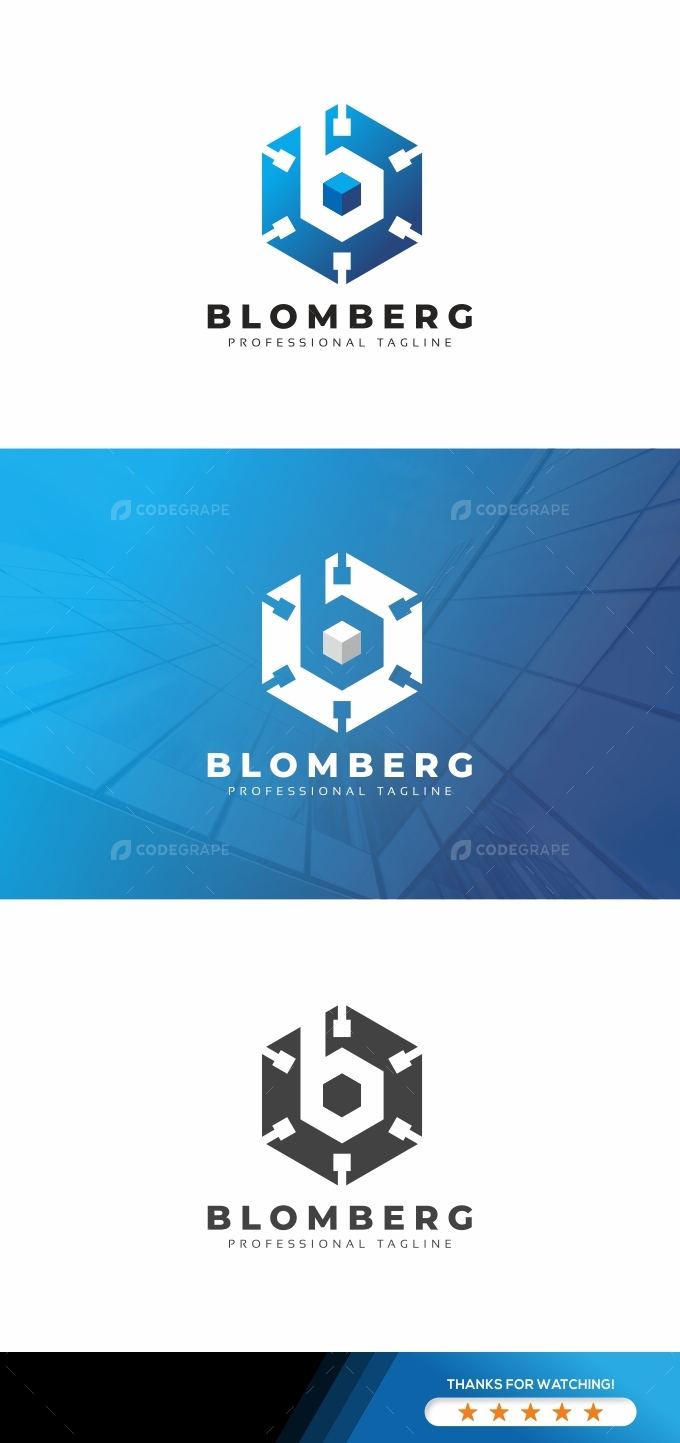 Blomberg B Letter Logo