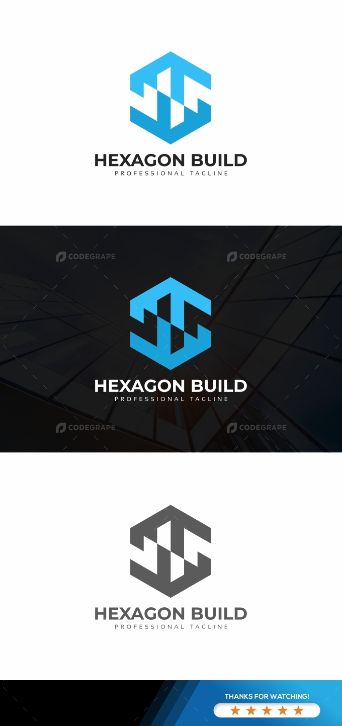 Hexagon Building Logo