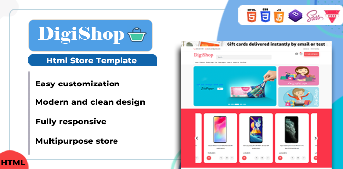 DigiShop - Responsive HTML Store Template