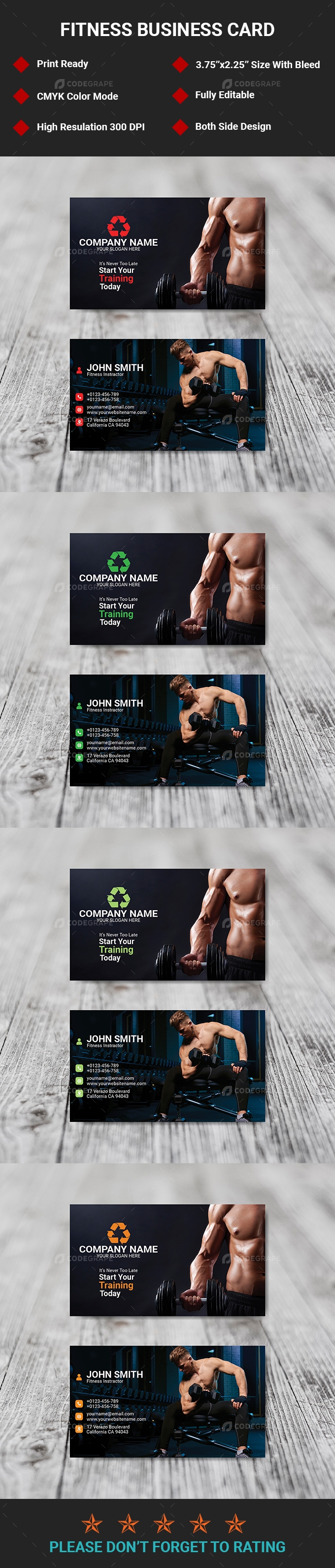 Fitness Business Card