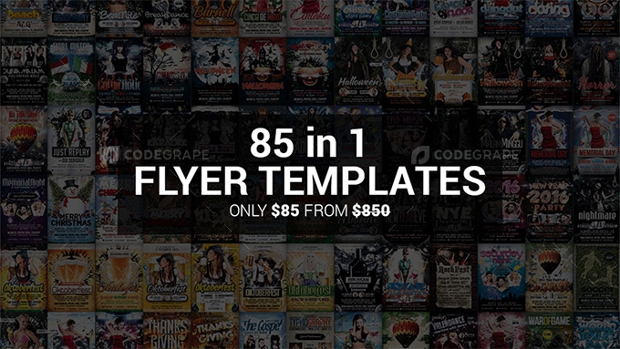 85 in 1 Flyer Templates