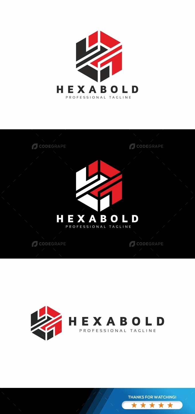 Hexagon Bold Logo