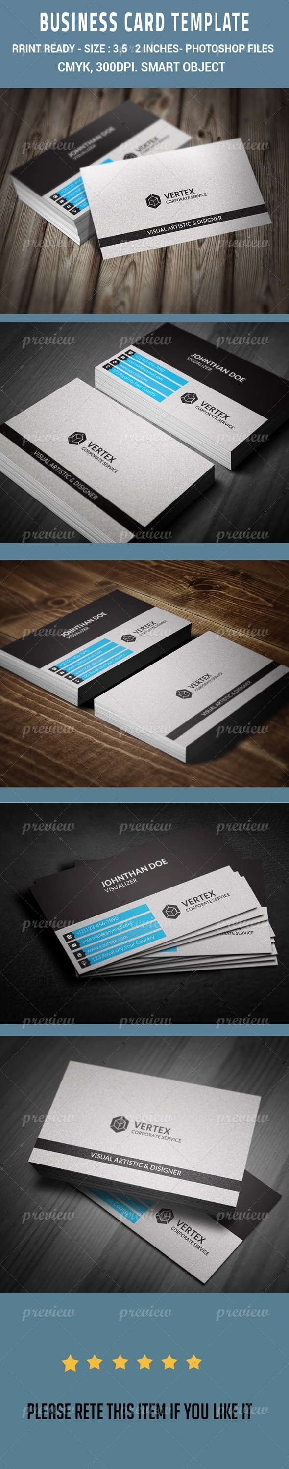 Clean Corporate Business Card 2