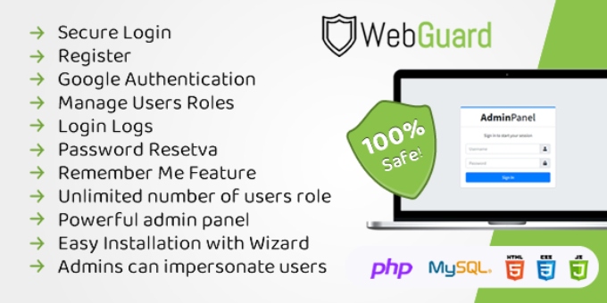 WebGuard - Advance PHP User Login and Registration
