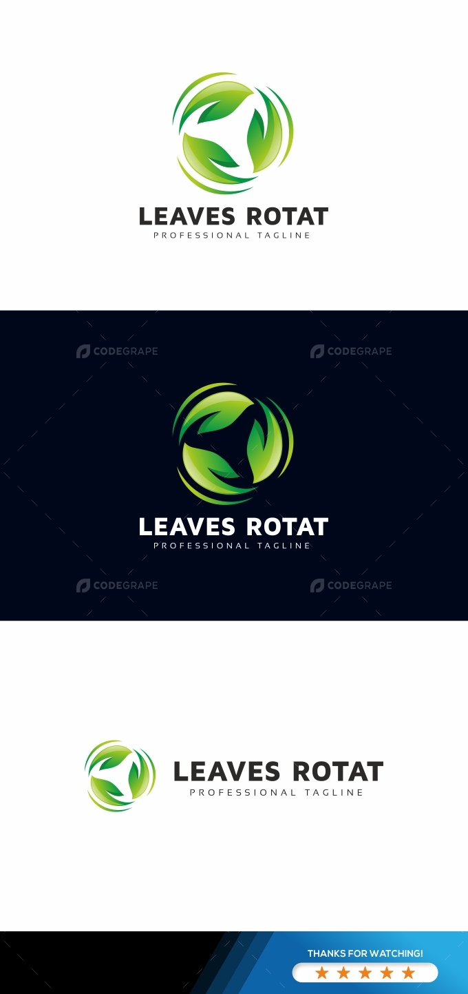 Leaves Rotation Logo