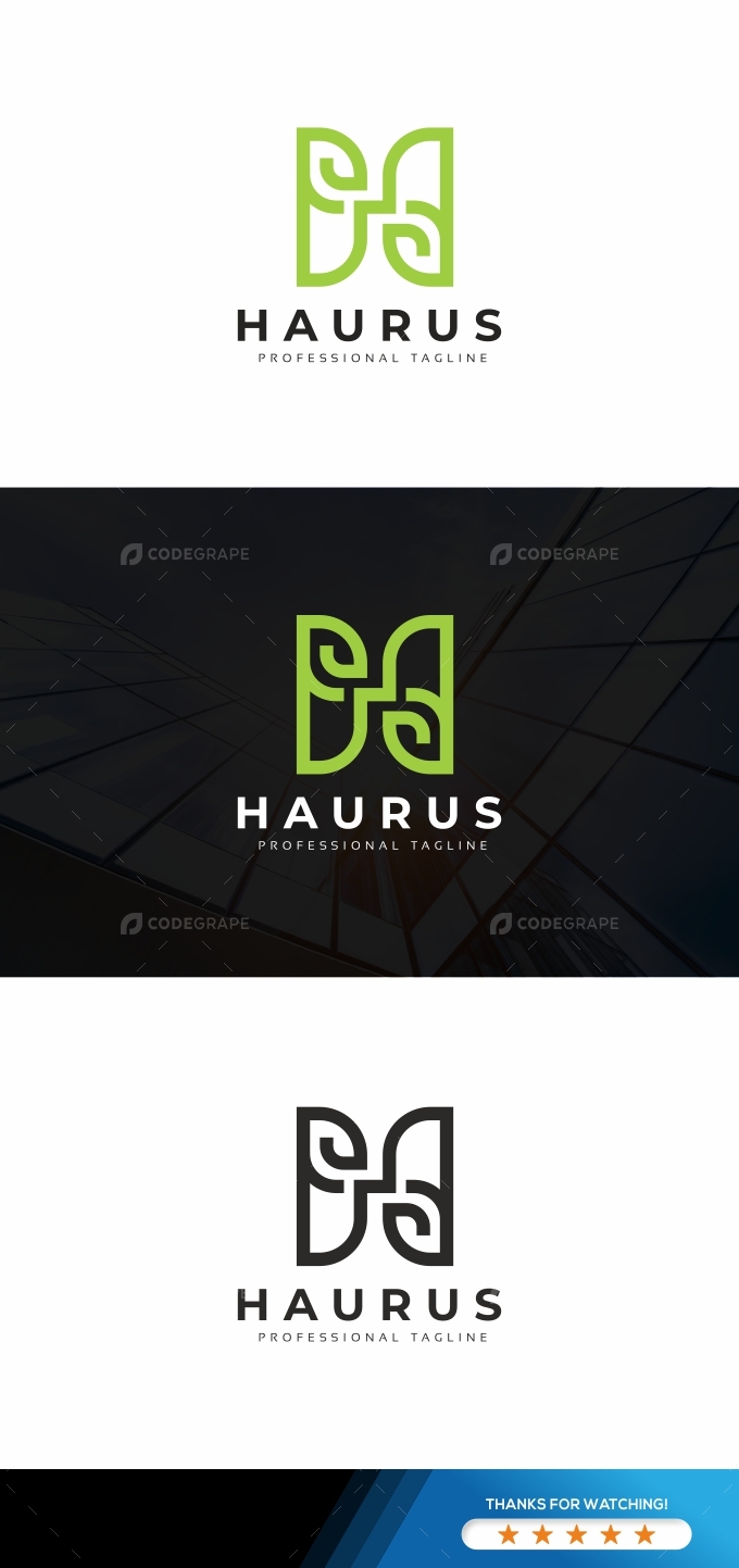 Haurus H Letter Logo