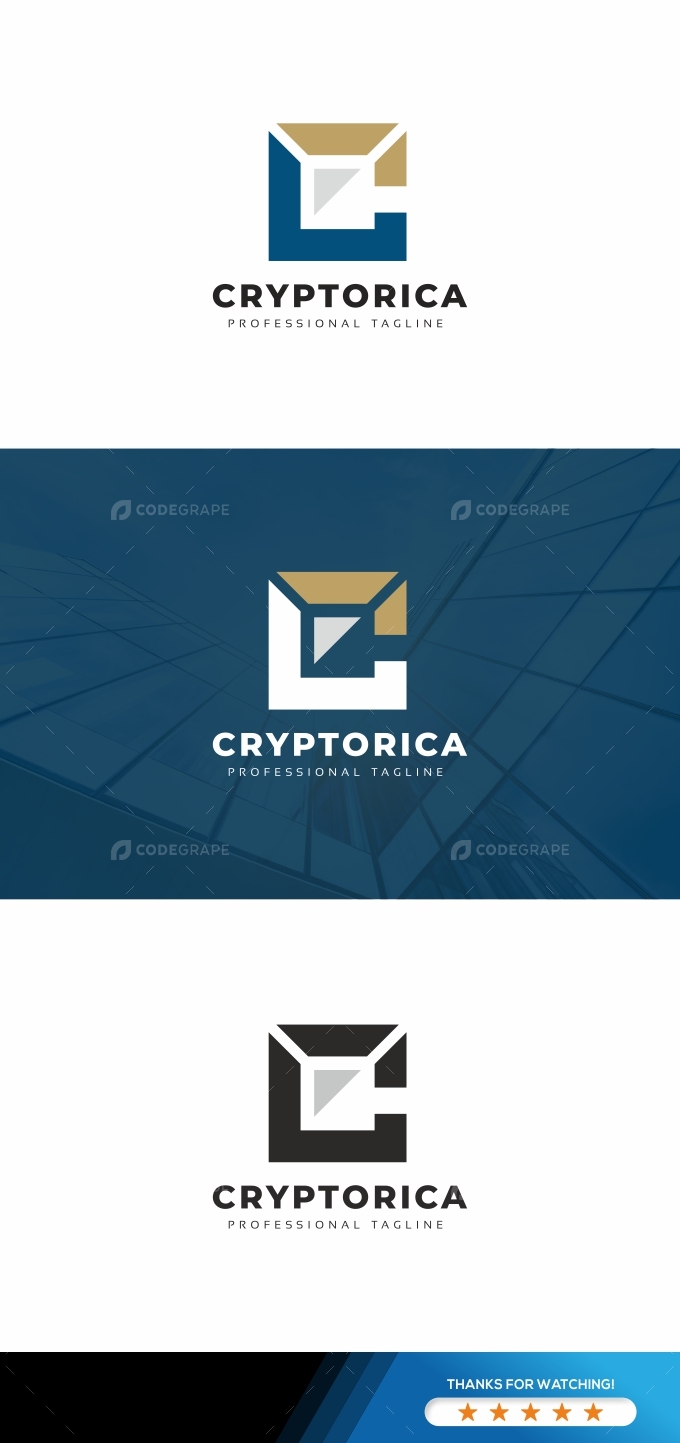 Cryptorica C Letter Logo