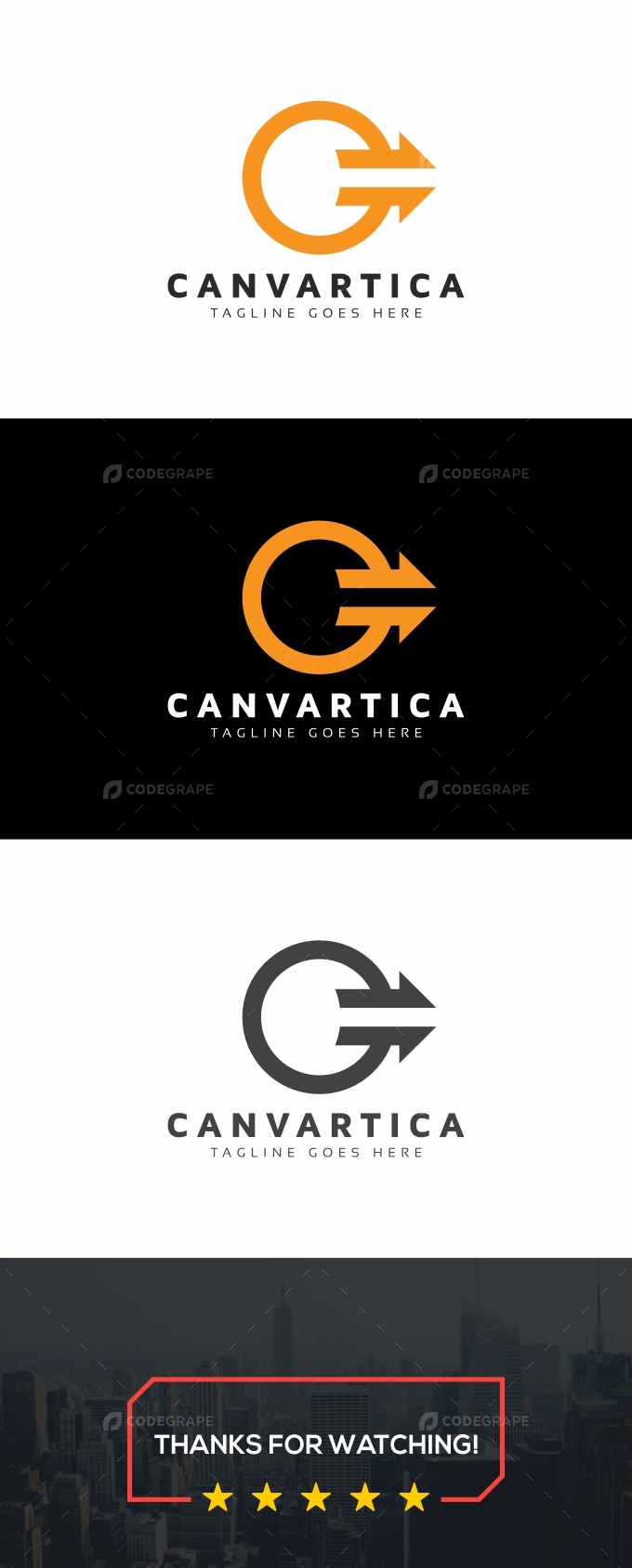 C Letter Arrows Logo