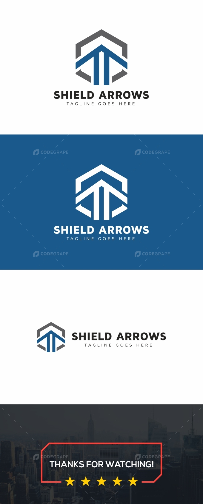 Shield Arrows Logo