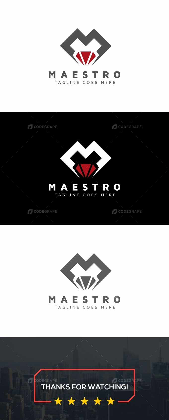 Maestro M Letter Logo