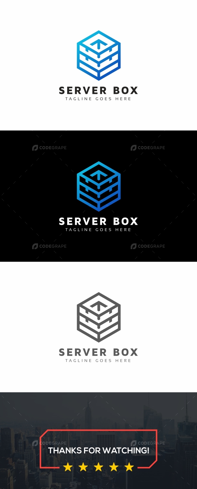Server Box Blue Logo