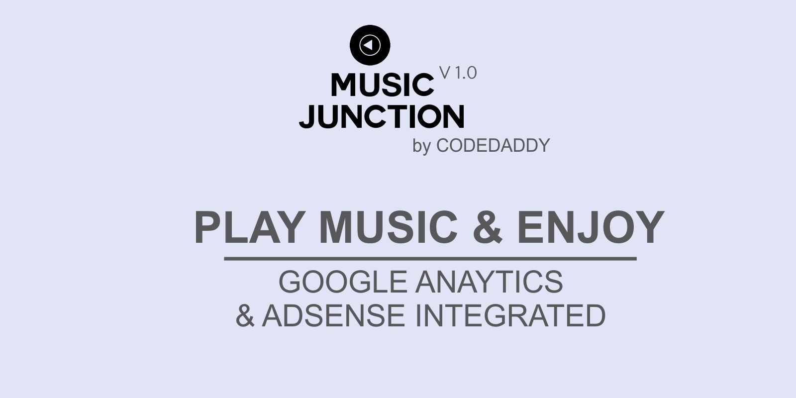 Music Junction - Music Player Website Script
