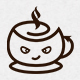 Devil Cafe Logo Template