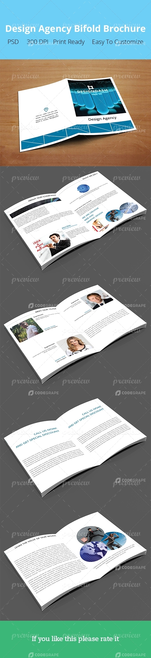 Design Agency Bifold Brochure
