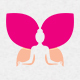 Yoga Butterfly Logo Template