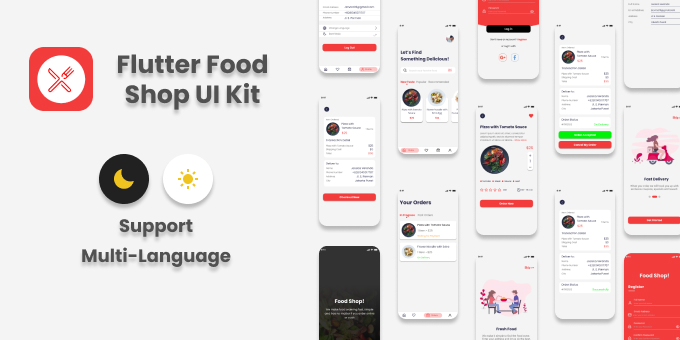 Flutter Food Shop UI Kit