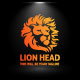 Lion Head Logo / Elegant Lion Face Logo