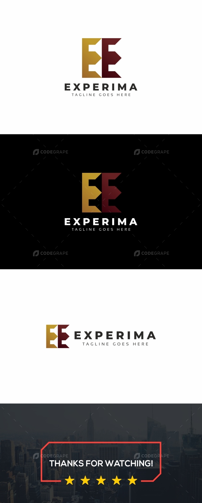 Experima E Letter Logo