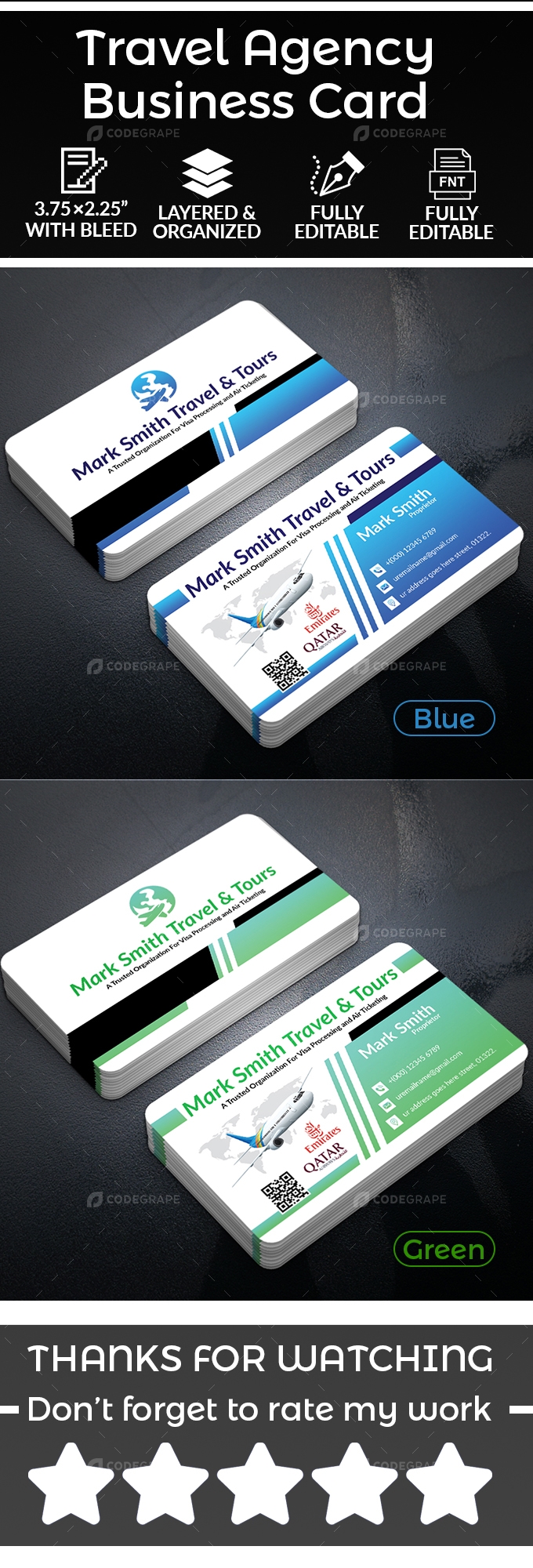 Travel Agency Business card