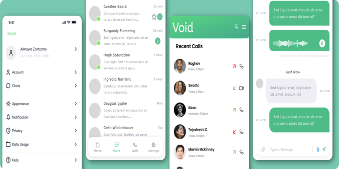 Void Chat App - Full UI Kit - Figma