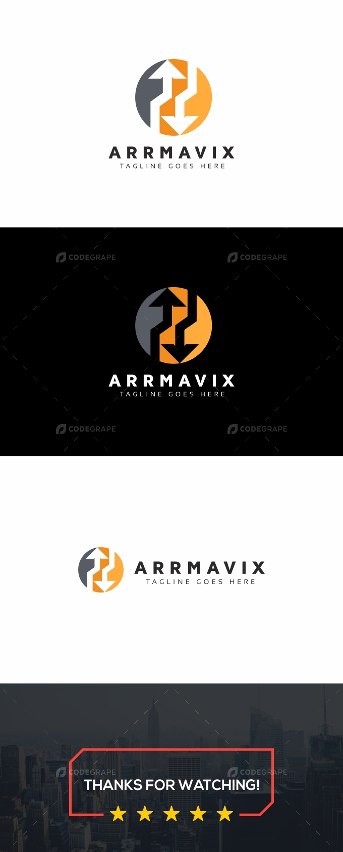 Arrows Infinity Hexagon Logo