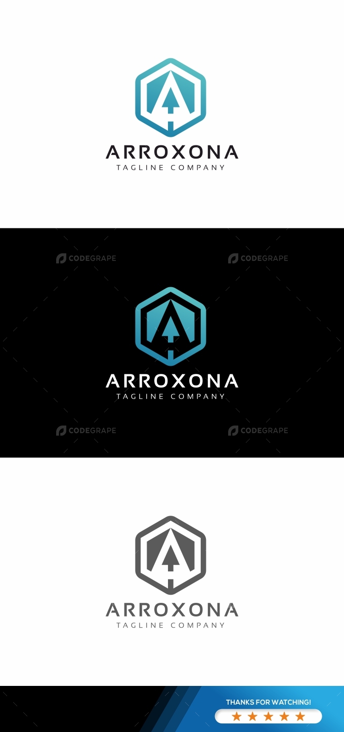 Arrows Hexagon Logo