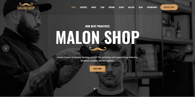 Salon - Barber Creative HTML5 Template