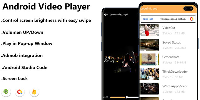 MX Player Clone - Android Video Player With AdMob - All Format HD Video Player