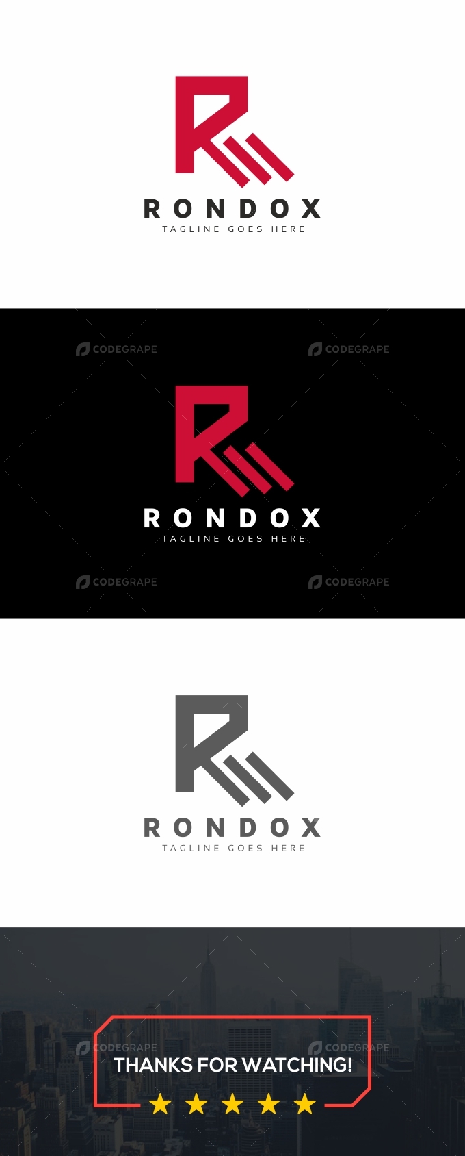Rondox R Letter Logo