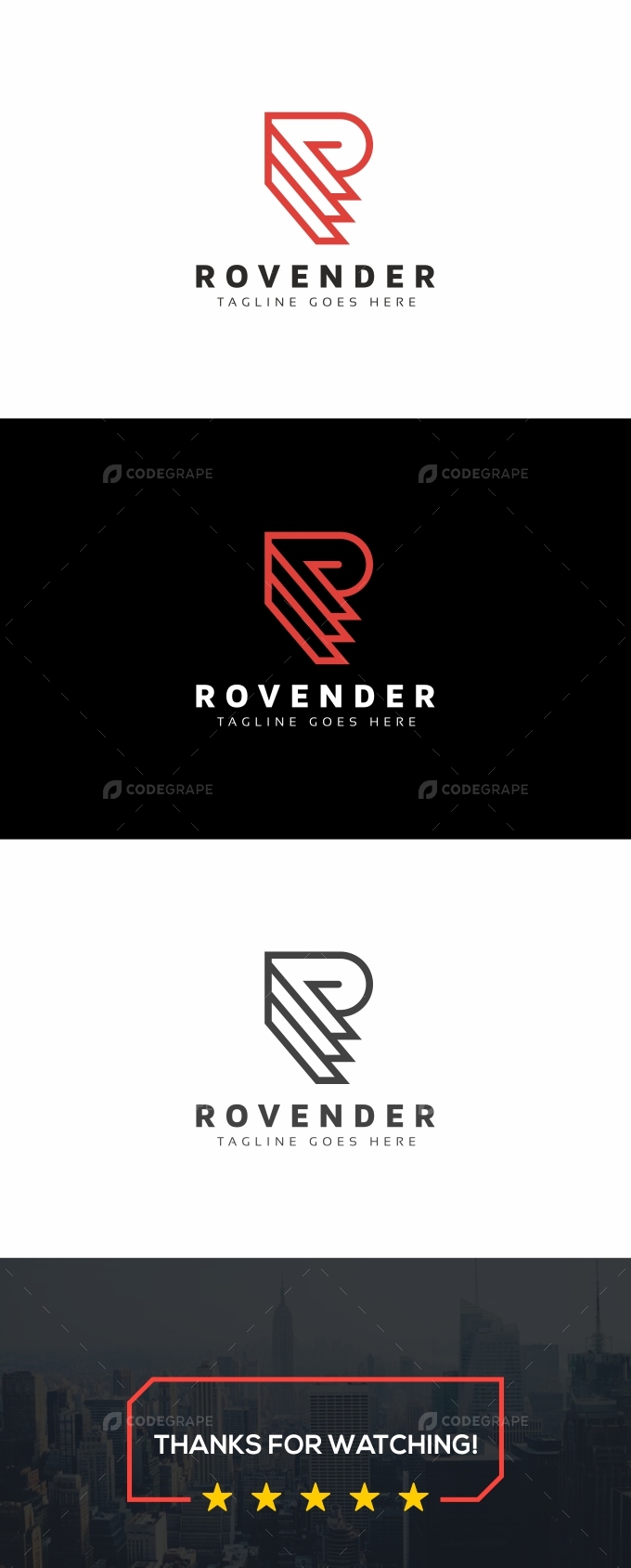 Rovender R Letter Logo