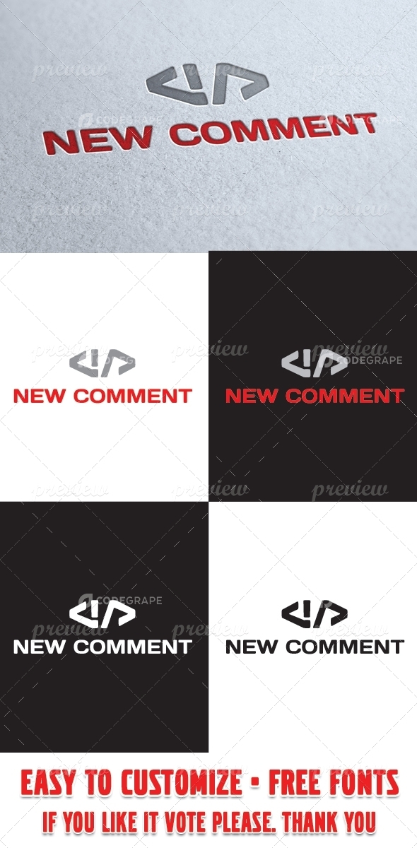 New Comment Logo Template