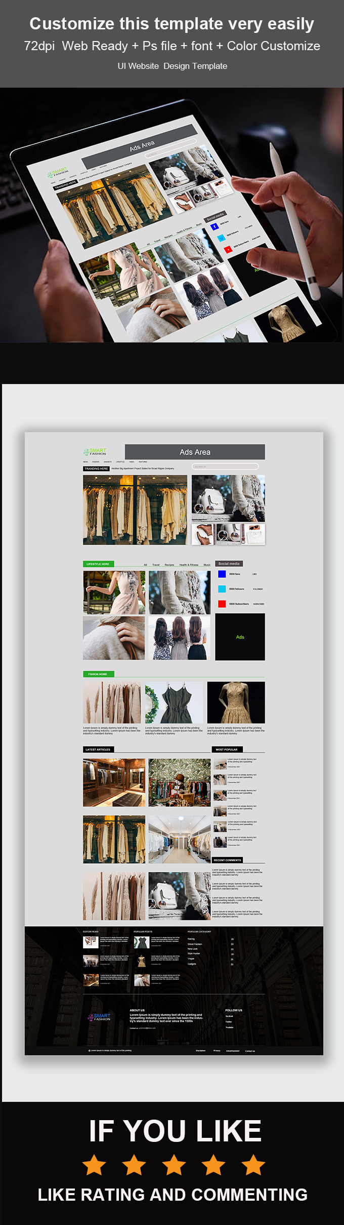 Fashion House eCommerce PSD Template