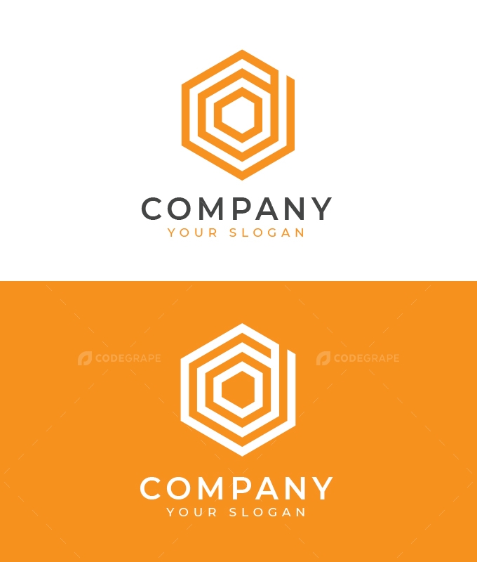 Modern Elegant Simple Hexagon Logo - Prints | CodeGrape