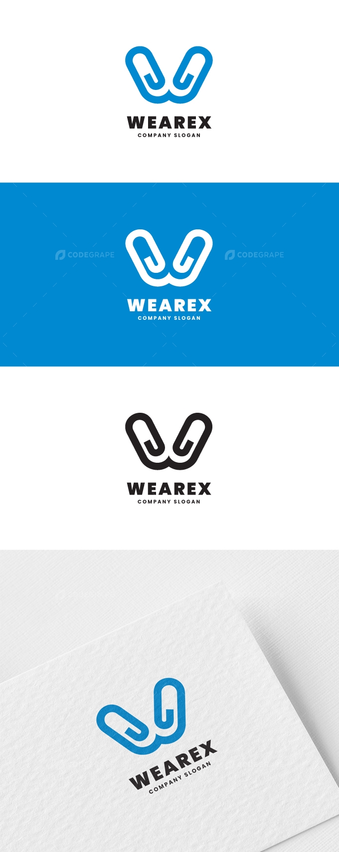 Wearex W Letter Logo