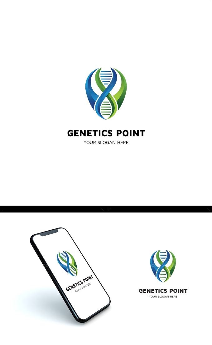 Genetic Point Logo Template