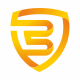 B Letter Shield 3D Logo