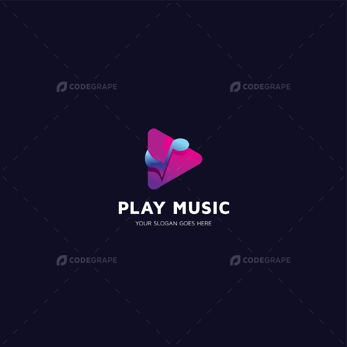Play Music Logo Template