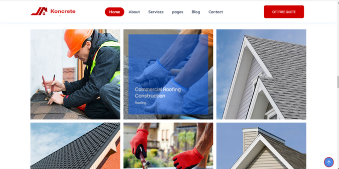 Koncrete - Renovation & Roofing Services HTML Template
