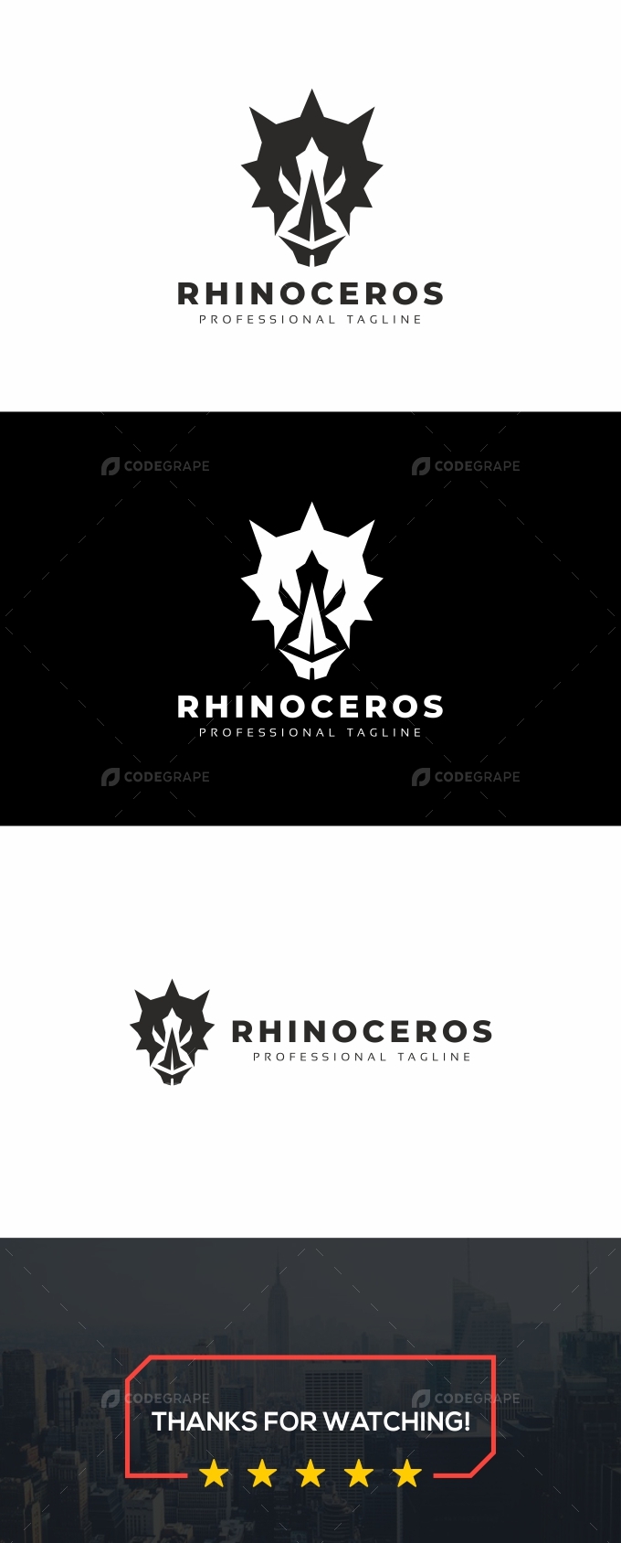 Rhinoceros Black Logo