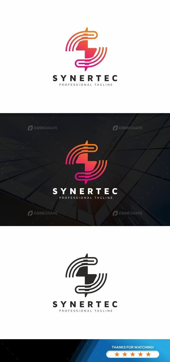 S Letter Synergy Logo