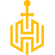 Hexagon Sword - H Letter Logo
