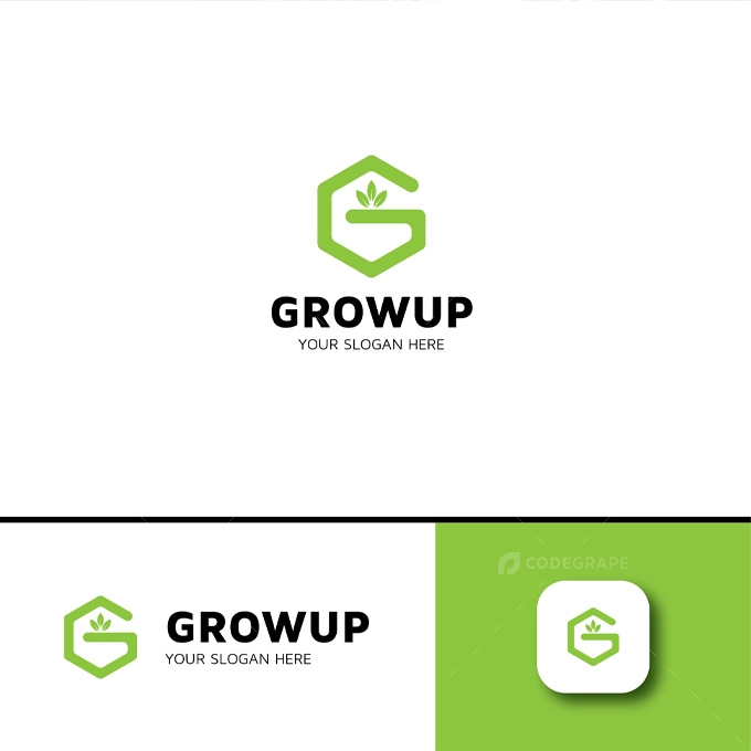 Grow up - G Letter Logo