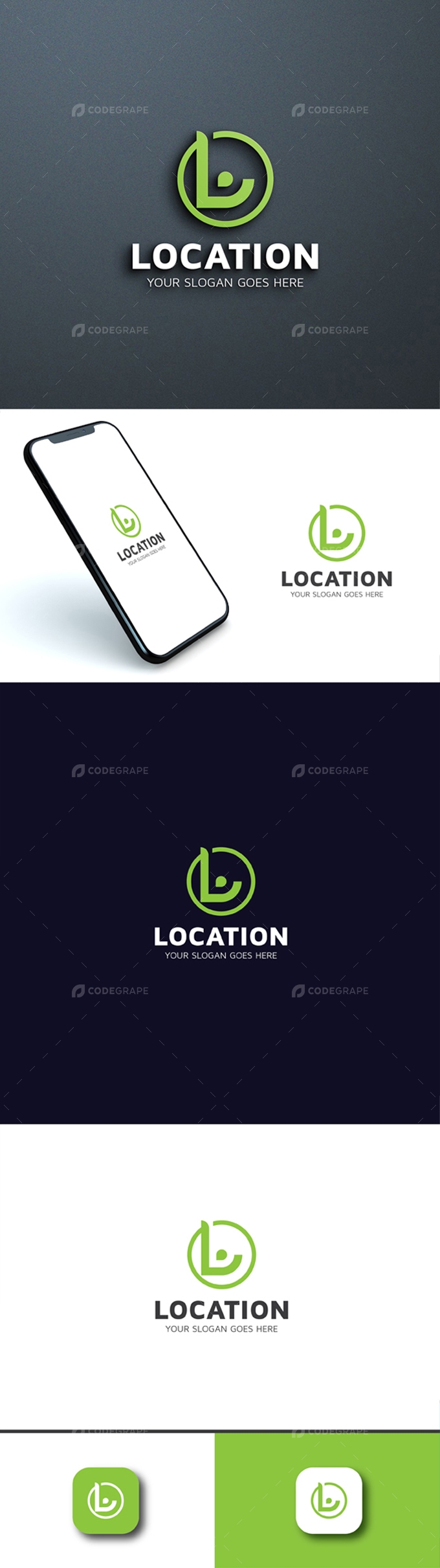 Location - L Letter Logo Template