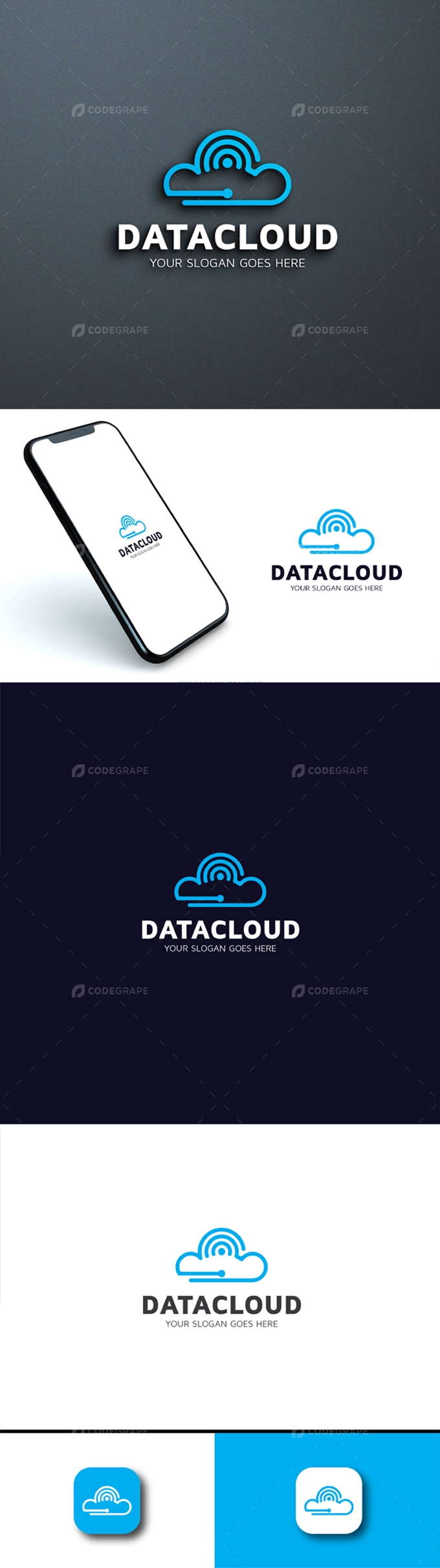 Data Cloud Logo Template