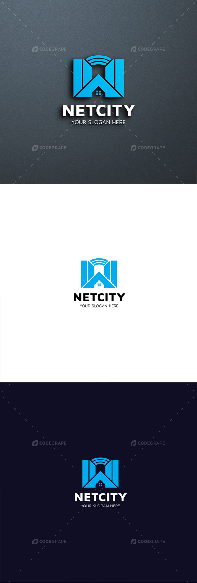 Network City - House Logo Template
