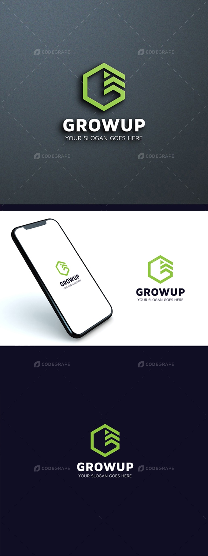 Grow up - G Letter Logo